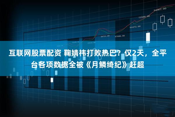 互联网股票配资 鞠婧祎打败热巴？仅2天，全平台各项数据全被《月鳞绮纪》赶超