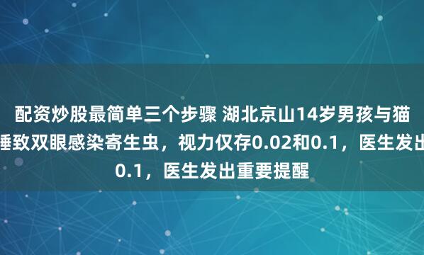 配资炒股最简单三个步骤 湖北京山14岁男孩与猫狗同吃同睡致双眼感染寄生虫，视力仅存0.02和0.1，医生发出重要提醒
