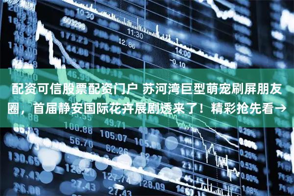 配资可信股票配资门户 苏河湾巨型萌宠刷屏朋友圈，首届静安国际花卉展剧透来了！精彩抢先看→