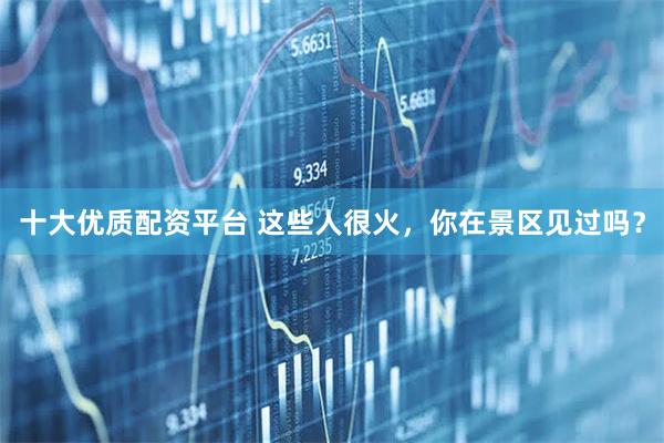 十大优质配资平台 这些人很火，你在景区见过吗？